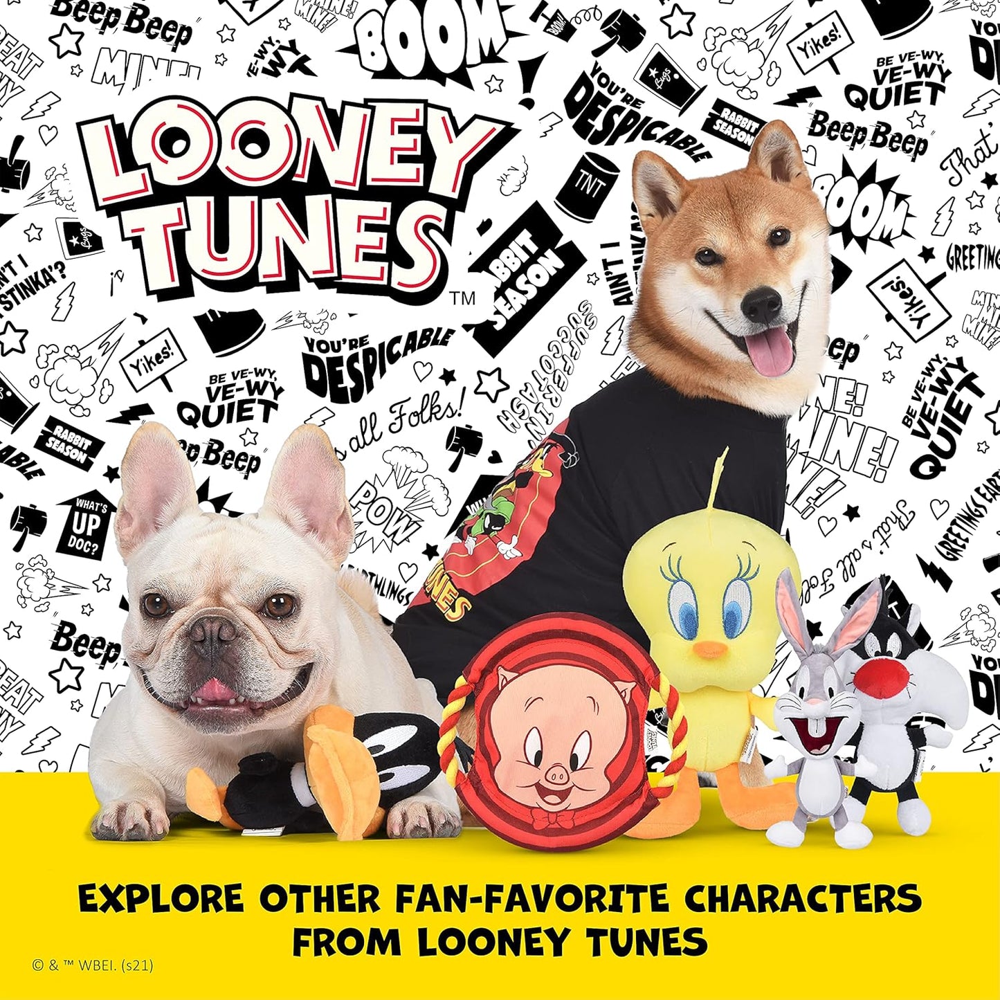 Warner Bros Marvin the Martian Burrow Dog Toy