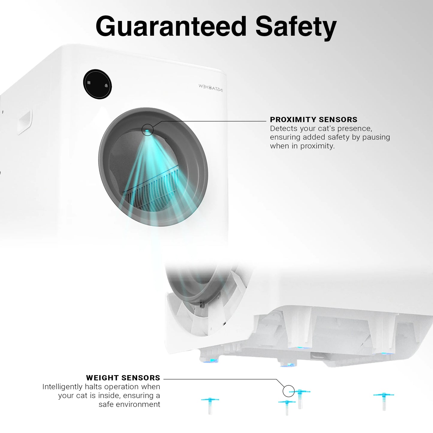 Purrclean Self-Cleaning Automatic Cat Litter Box with App Control, Support 5Ghz & 2.4Ghz Wifi