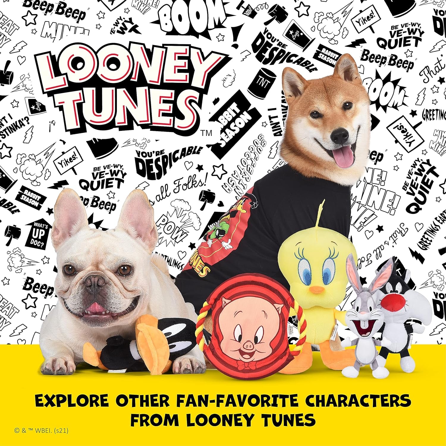 Warner Bros  Marvin the Martian Burrow Dog Toy