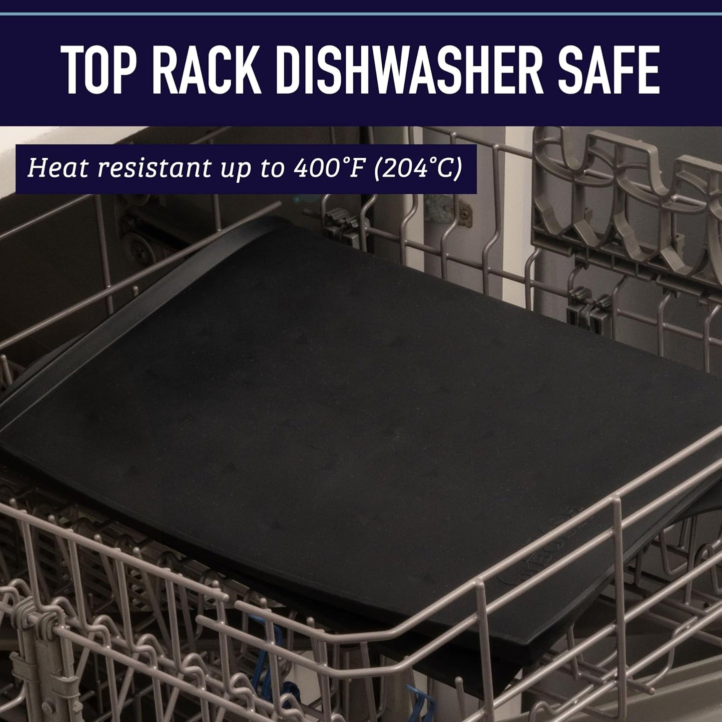 Dog Food Mat - Waterproof Cat & Dog Bowl Mat for Food and Water, Silicone Pet Feeding Mats for Floors, Non-Slip Placemat with High Edges, Puppy Essentials (XL: 25"X17", Gray)