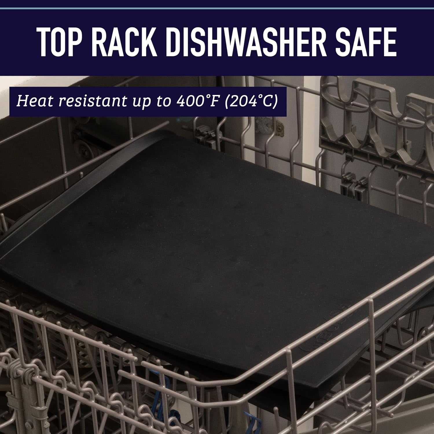 Dog Food Mat - Waterproof Cat & Dog Bowl Mat for Food and Water, Silicone Pet Feeding Mats for Floors, Non-Slip Placemat with High Edges, Puppy Essentials (XL: 25"X17", Gray)